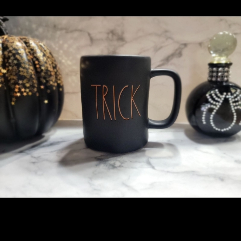 Rae Dunn TRICK and TREAT Halloween mug